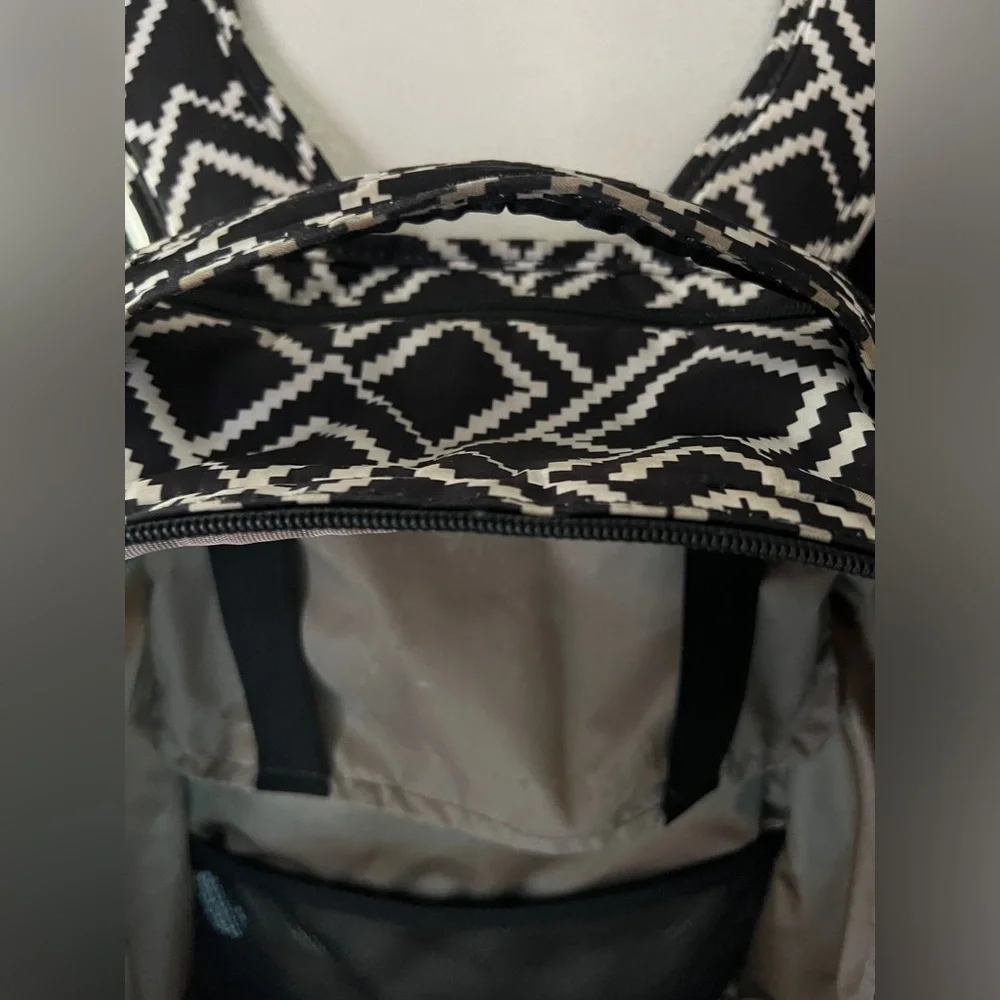 JUJUBE Be Right Back Diaper Bag Backpack - My Empress Black & White